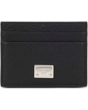 Dolce & Gabbana Leather Card Holder - Black