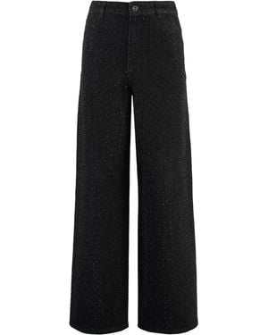 Self-Portrait Jeans wide-leg - Nero