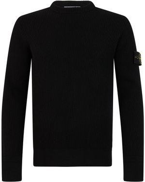 Stone Island Crewneck Jumper - Black