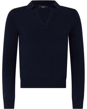 Weekend by Maxmara Long Sleeve Top Made Of Viscose And Polyester Blend - Blue