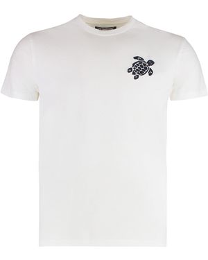 Vilebrequin T-shirt girocollo in cotone - Bianco