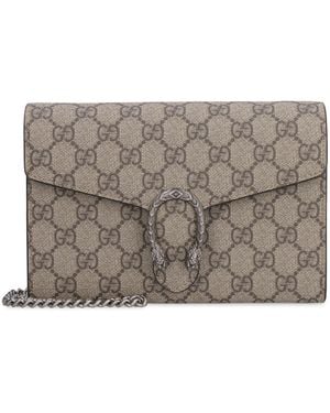 Gucci Dionysus Wallet On Chain - Gray