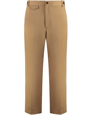 Gucci Cotton Trousers - Natural