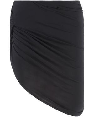 Jacquemus Drapeado Skirt - Black
