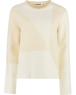 Jil Sander Crew-Neck Wool Sweater - Natural