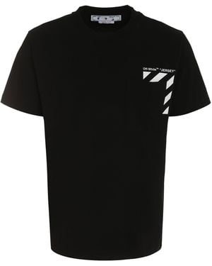 Off-White c/o Virgil Abloh Logo Cotton T-Shirt - Black