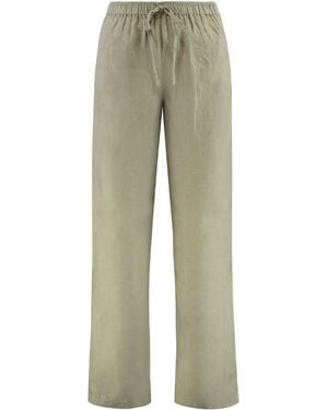 120% Lino Linen Trousers - Green