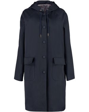 Thom Browne Hooded Parka - Blue