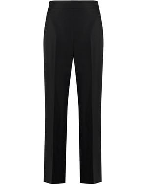 Gucci Flared Wool Trousers For - Black