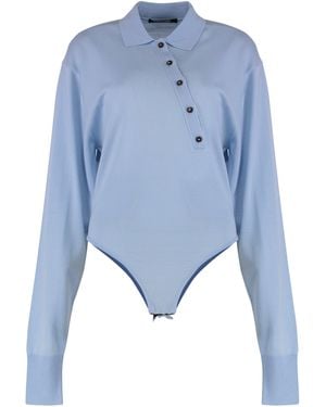 Jacquemus Le Body Tordu Merino - Blu