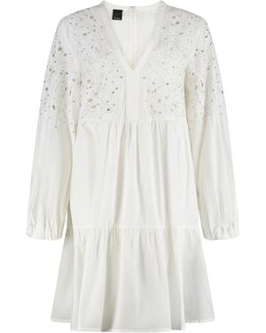Pinko Andromeda Cotton Mini Dress - White