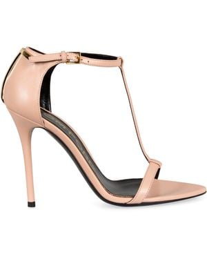 Tom Ford Heeled Leather Sandals - White