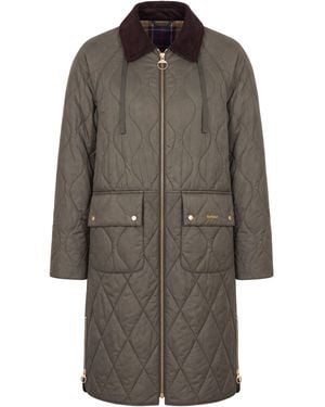 Barbour Giacca lunga trapuntata - Marrone
