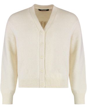 Jacquemus Wool-Blend Cardigan - White