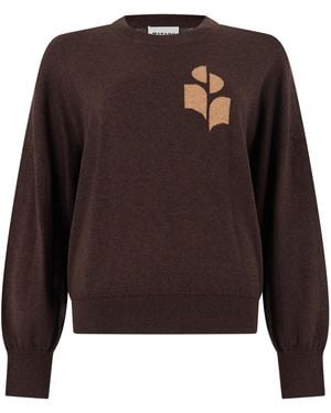 Isabel Marant Maglione in cotone misto lana - Marrone