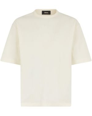 Laminar Waffle T-Shirt With Short Sleeves - White