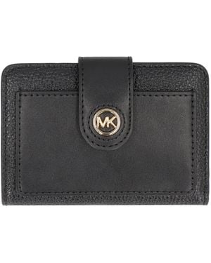 MICHAEL Michael Kors Mercer Leather Wallet - Black