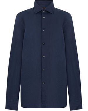 Slowear Linen Shirt With Long Sleeves - Blue