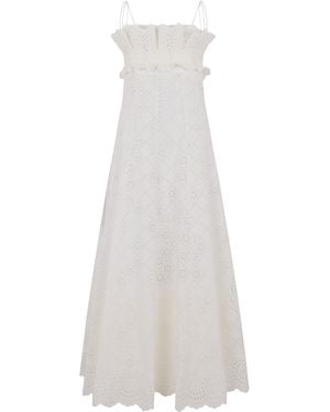 Alberta Ferretti Long Dress - White