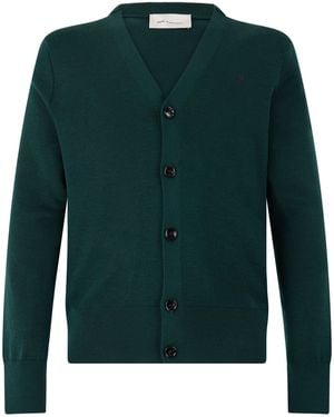 Ami Paris Cardigan in lana merino - Verde