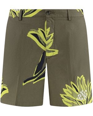 BOSS Cotton Bermuda Shorts - Green