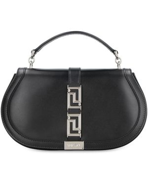 Versace Greek Goddess Leather Crossbody Bag - Black