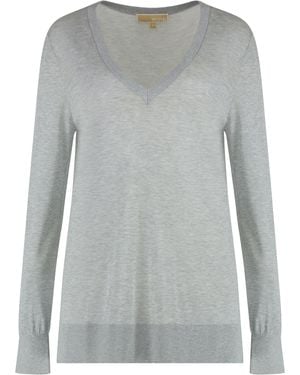 MICHAEL Michael Kors Fine-Knit Jumper - Grey