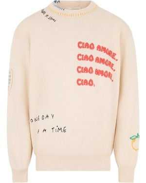 Roberto Collina Embroidered Jumper - Pink