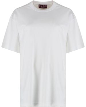 Gucci Cotton Crew-neck T-shirt - White