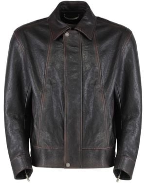 Golden Goose Leather Jacket - Black