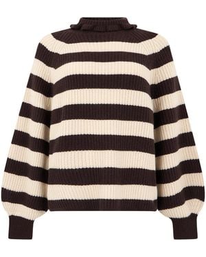 Max Mara Striped Sweater - Black