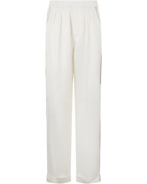 Tom Ford Twill Silk Pyjama Trousers - White