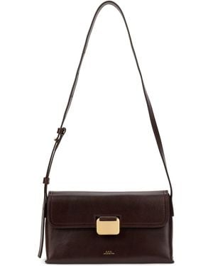 A.P.C. Borsa a tracolla in pelle - Nero