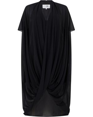 MM6 by Maison Margiela Asymmetric Dress With Draping - Black