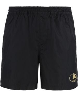 Burberry Shorts da mare in nylon - Nero