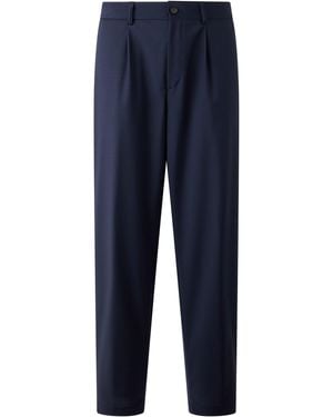 BOSS Wool Blend Trousers - Blue