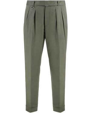 Paolo Pecora Slim Fit Chino Trousers - Green