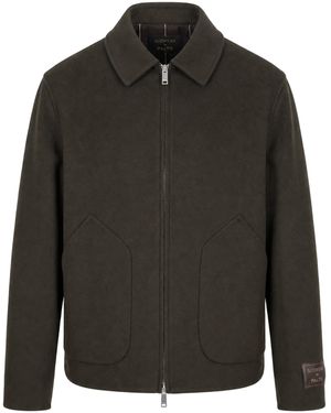 Slowear Giacca in misto lana con zip frontale - Nero