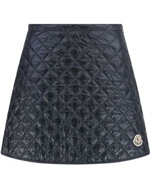 Moncler Minigonna in tessuto tecnico - Blu