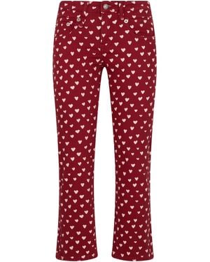 R13 Charlotte Printed Jeans - Red