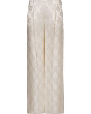 Fendi Silk Pants - White