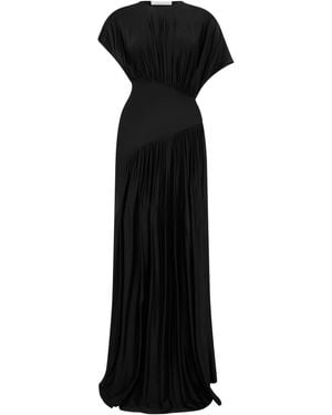 Rabanne Flowy Long Dress - Black