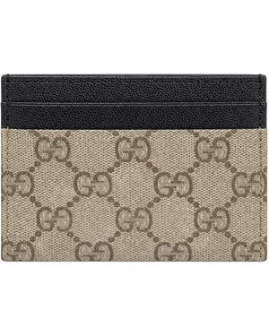 Gucci Monogram Cardholder - Grey