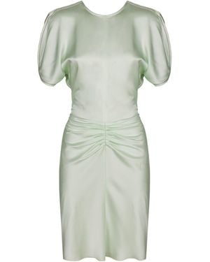 Victoria Beckham Mini Dress With Draping - Green