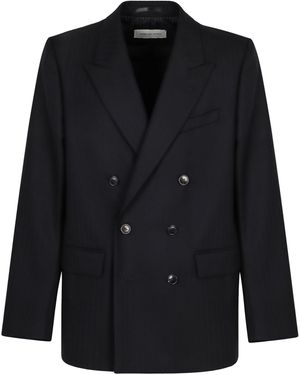Dries Van Noten Buforden Double-Breasted Jacket - Black