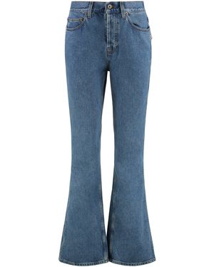 Burberry Jeans bootcut a vita alta - Blu