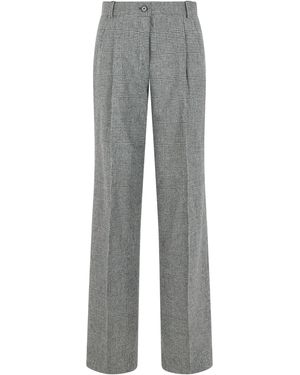 Dolce & Gabbana Pantaloni in flanella - Grigio