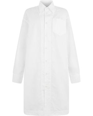 Ami Paris Long Cotton Shirt - White