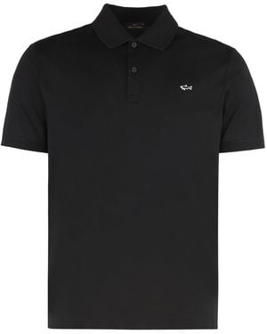Paul & Shark Cotton-Piqué Polo Shirt - Black