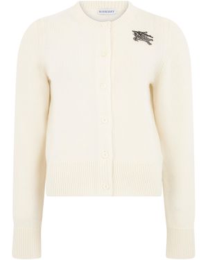 Burberry Cardigan in lana e cashmere - Neutro